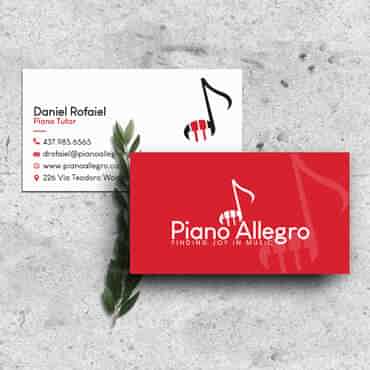 Eccentric Graphic Design Portfolio -  Piano Allegro